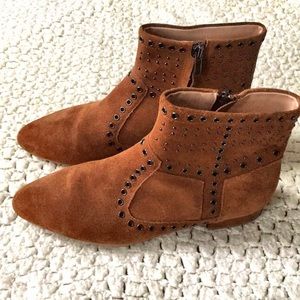 French Connection Charlene Suede Ankle Bootie